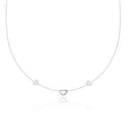 MOISS náhrdelník z bílého zlata SRDCE