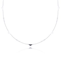 MOISS náhrdelník z bílého zlata ONYX