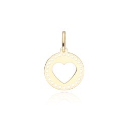 MOISS přívěsek ze žlutého zlata SRDCE