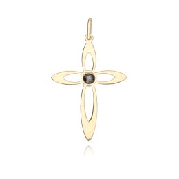 MOISS přívěsek ze žlutého zlata KŘÍŽEK