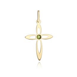 MOISS přívěsek ze žlutého zlata KŘÍŽEK