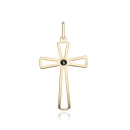 MOISS přívěsek ze žlutého zlata KŘÍŽEK