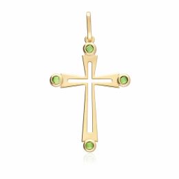 MOISS přívěsek ze žlutého zlata KŘÍŽEK