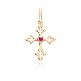 MOISS přívěsek ze žlutého zlata KŘÍŽEK