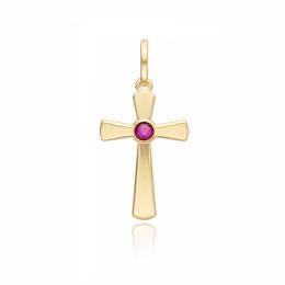 MOISS přívěsek ze žlutého zlata KŘÍŽEK