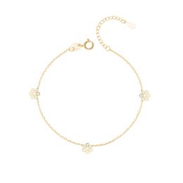 MOISS náramek ze žlutého zlata KVĚTINA