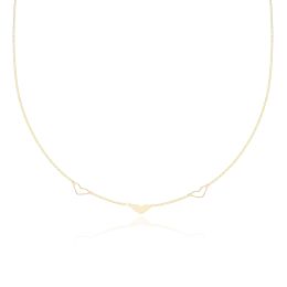 MOISS náhrdelník ze žlutého zlata SRDCE