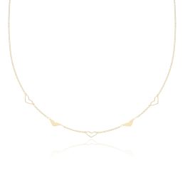 MOISS náhrdelník ze žlutého zlata SRDCE