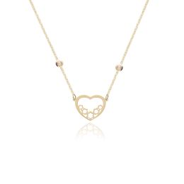 MOISS náhrdelník ze žlutého zlata SRDCE