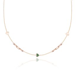 MOISS náhrdelník z růžového zlata SRDCE