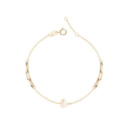 MOISS náramek ze žlutého zlata SRDCE