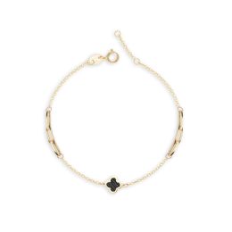 MOISS náramek ze žlutého zlata ONYX