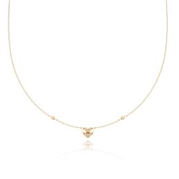 MOISS náhrdelník ze žlutého zlata SRDCE