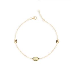 MOISS náramek ze žlutého zlata PERIDOT