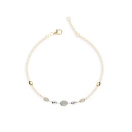 MOISS náramek ze žlutého zlata AKVAMARÍN