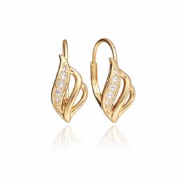 MOISS stříbrné náušnice GOLD