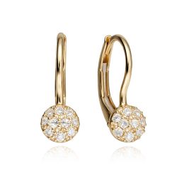 MOISS náušnice ze žlutého zlata