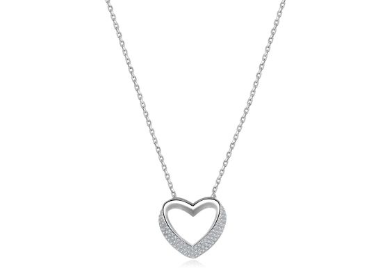 MOISS stříbrný náhrdelník SRDCE