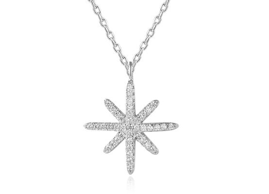 MOISS stříbrný náhrdelník HVĚZDA