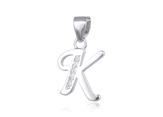 MOISS stříbrný přívěsek PÍSMENO K