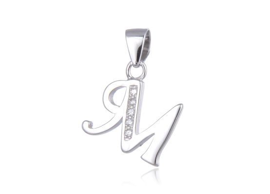 MOISS stříbrný přívěsek PÍSMENO M