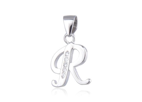MOISS stříbrný přívěsek PÍSMENO R