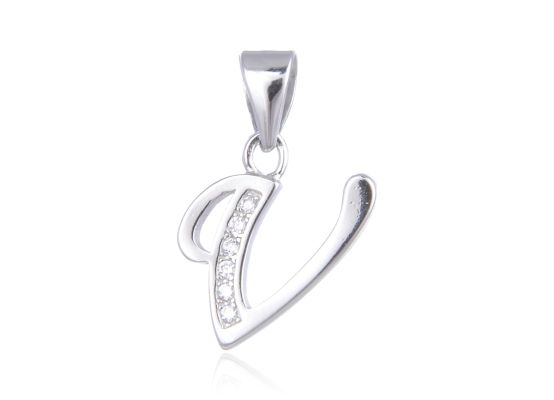 MOISS stříbrný přívěsek PÍSMENO V