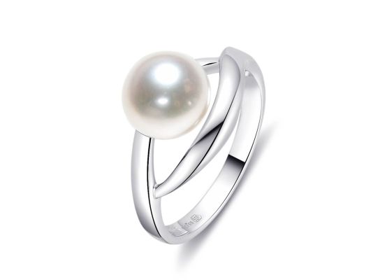 MOISS perlový stříbrný prsten