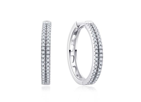 MOISS stříbrné náušnice KRUHY