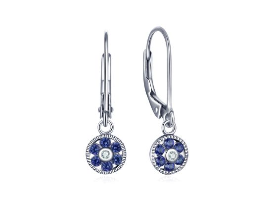 MOISS stříbrné náušnice KVĚTINA