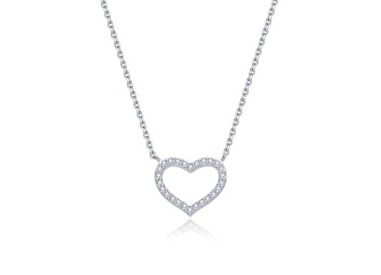 MOISS stříbrný náhrdelník SRDCE