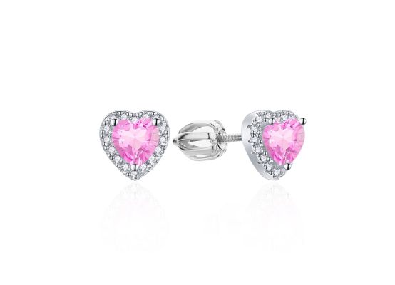 MOISS stříbrné náušnice SRDCE