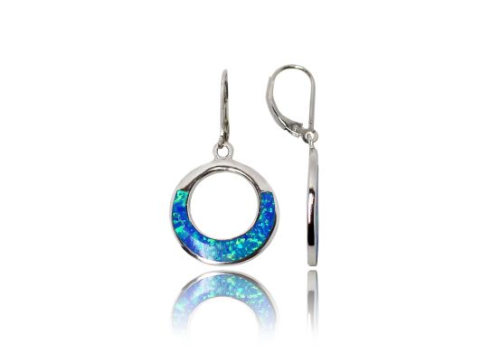 MOISS opálové stříbrné náušnice