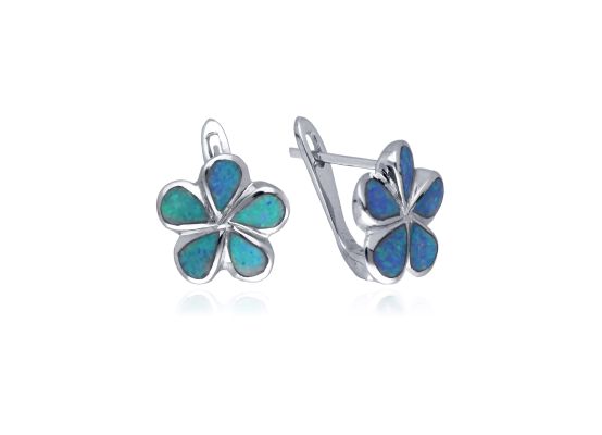 MOISS opálové stříbrné náušnice