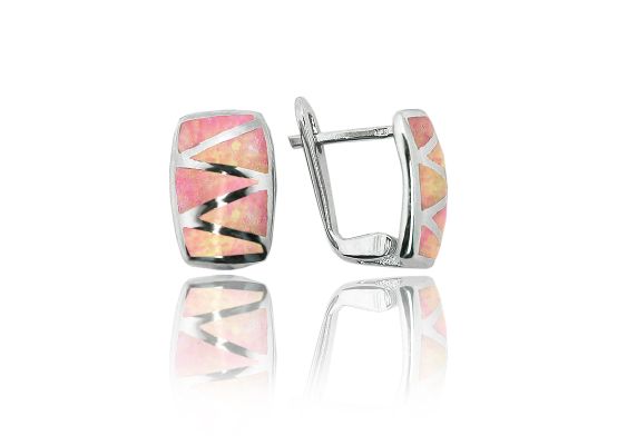 MOISS opálové stříbrné náušnice