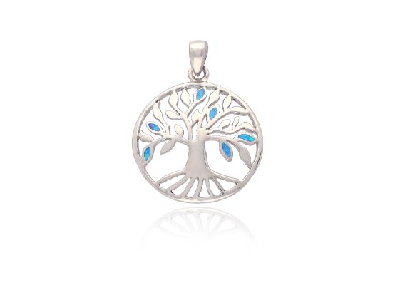 MOISS stříbrný přívěsek STROM OPÁL