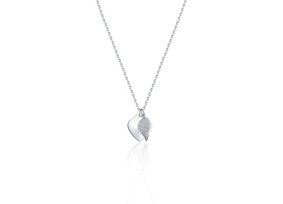 MOISS stříbrný náhrdelník SRDCE