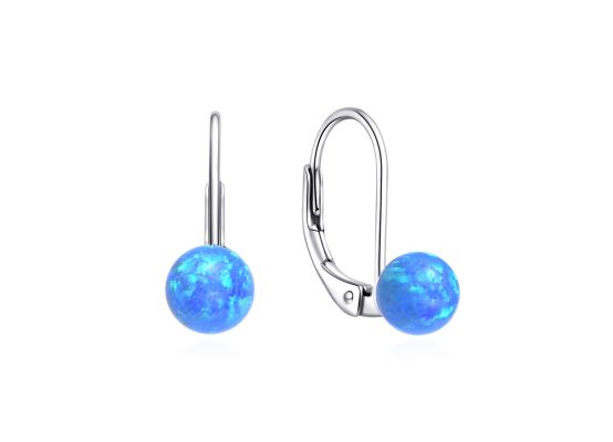 MOISS stříbrné náušnice OPÁL