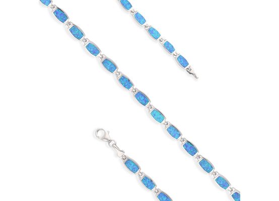 MOISS stříbrný náhrdelník OPÁL