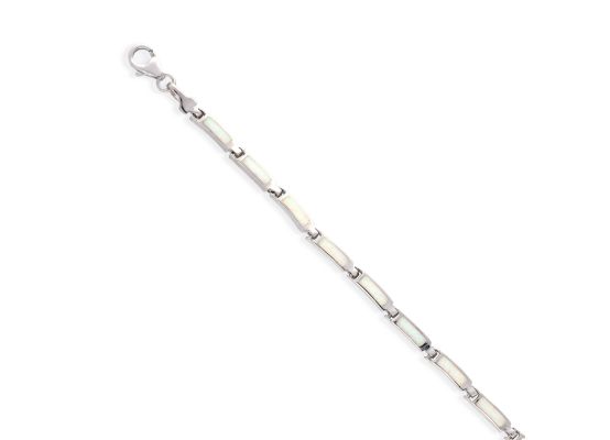 MOISS stříbrný náhrdelník OPÁL