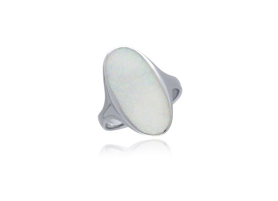 MOISS stříbrný prsten OPÁL