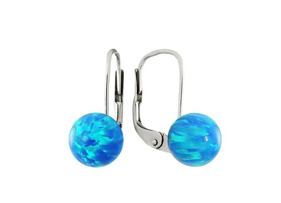 MOISS stříbrné náušnice OPÁL