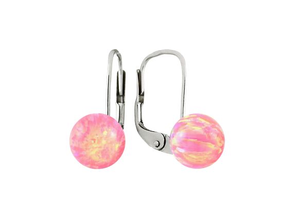 MOISS stříbrné náušnice OPÁL