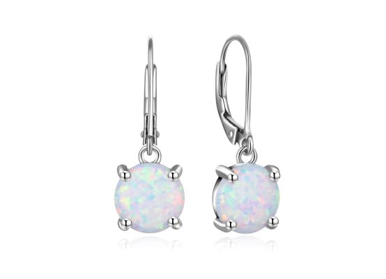 MOISS stříbrné náušnice OPÁL