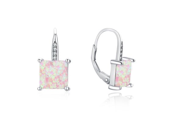 MOISS stříbrné náušnice OPÁL