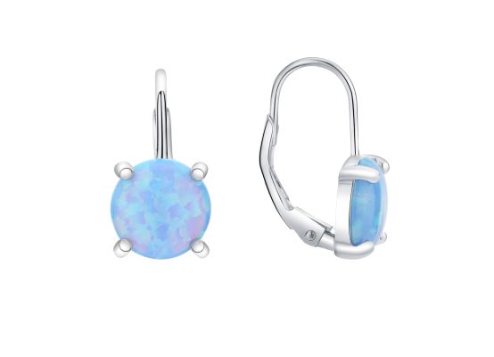 MOISS stříbrné náušnice OPÁL