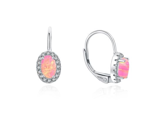 MOISS stříbrné náušnice OPÁL