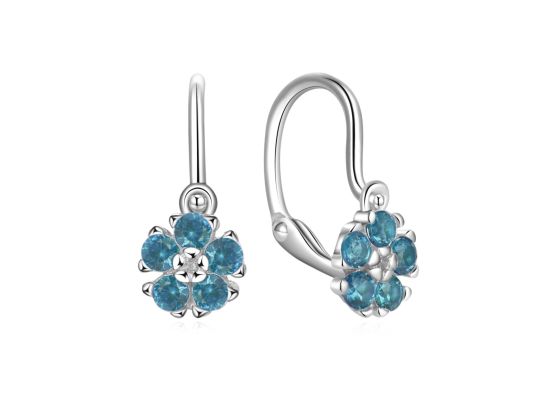 MOISS stříbrné náušnice KVĚTINA