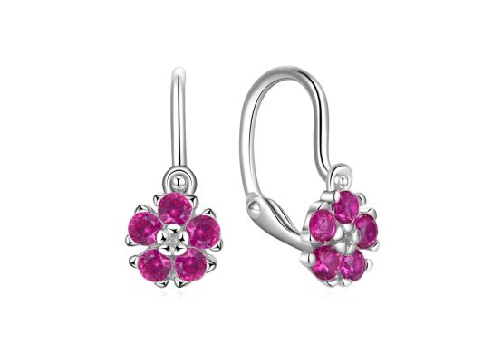 MOISS stříbrné náušnice KVĚTINA