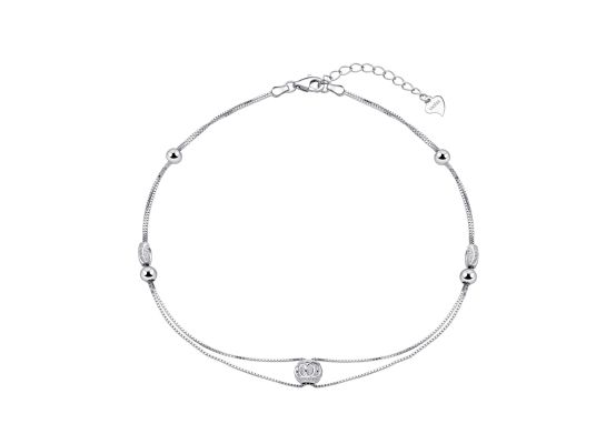 MOISS stříbrný náramek na nohu